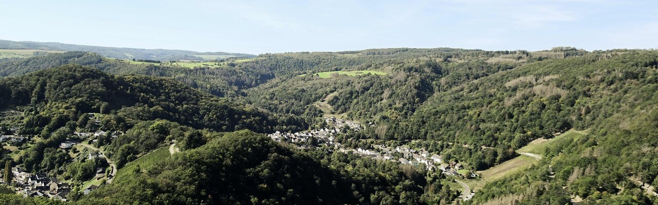 Aussicht vom Goethepunkt auf dem Lahnwanderweg