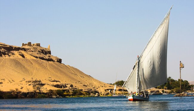 Segelboot am Nil