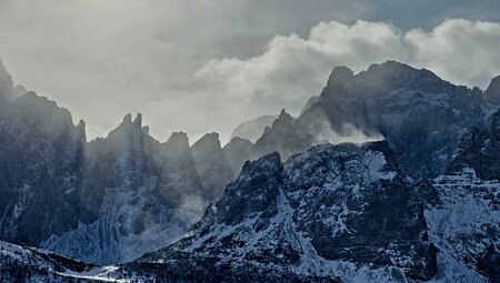 Winterwandern in den Sextener Dolomiten