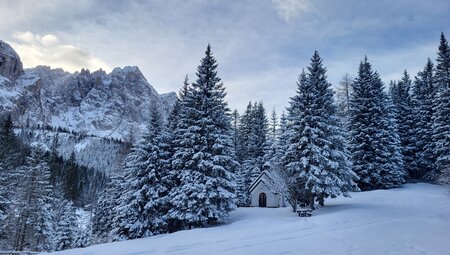 Winterwandern in den Sextener Dolomiten für Singles und Alleinreisende