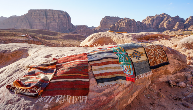 Handgefertigte Teppiche in Petra 