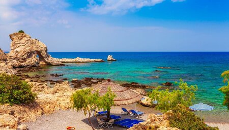 Rhodos Radreise - Quer über die Insel