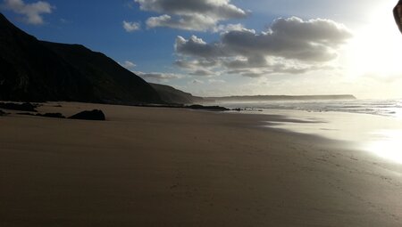 Portugal Strand bei Sonnenuntergang