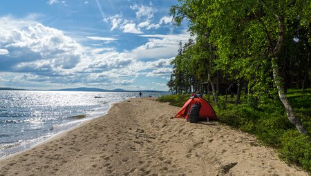 Kanutour Uddjaur Lappland