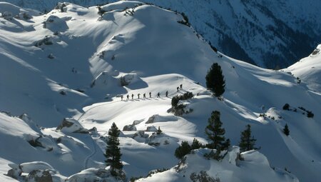 Schneeschuhwandern am Achensee zwischen Rofan und Karwendel