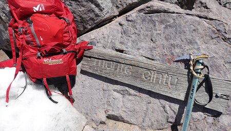 Ausrüstung am Monte Cinto