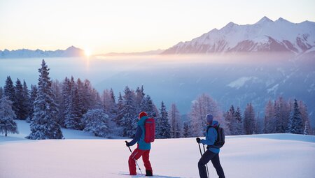 Winter- und Schneeschuhwandern am Mieminger Plateau für Singles und Alleinreisende