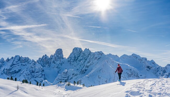 Schneeschuhwandern im Südtiroler Villnösstal