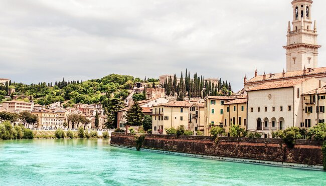 Etschradweg: Reschensee - Verona in 8 Tagen