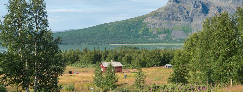 Berghütte im Kungsleden, Lappland